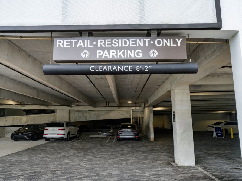 image of parking garage entrance
